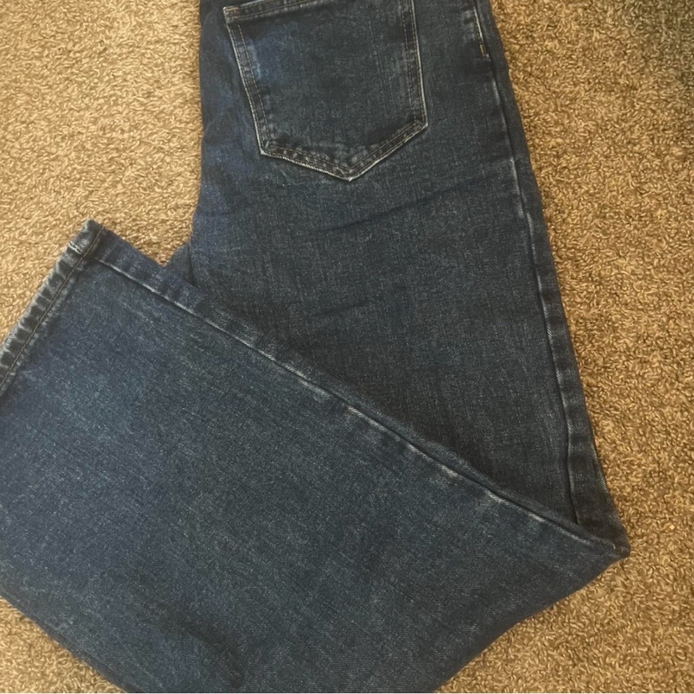 Stylish Dark Blue wide leg jeans